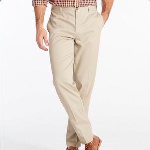 L.L. Bean Men's Wrinkle-Free Double LChinos, Classic Fit,Plain Front size 34X29